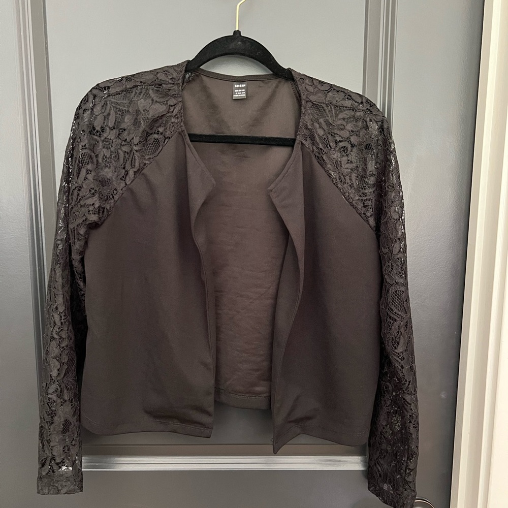 Lace Sleeve Cardigan | Brand: SHEIN